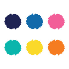 Color design Painted illustration and vector .