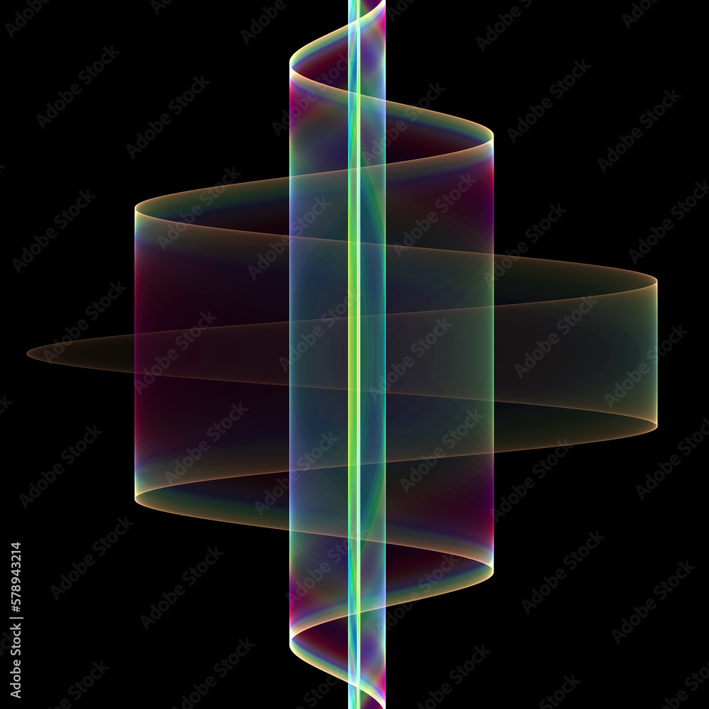 Poster digital fractal art computer generated 3d rendered graphics, abstract shapes and forms, beautiful fr