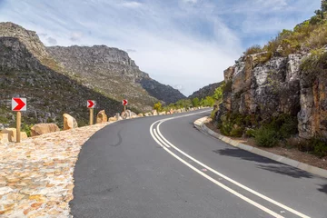 Deurstickers The Bain's Kloof Pass near Welington in the Western Cape of South Africa © Christian Dietz