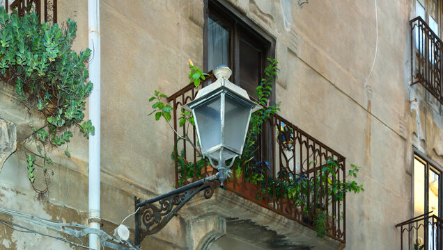 Old balcony in Italy.