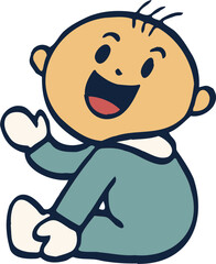 baby sitting illustration.