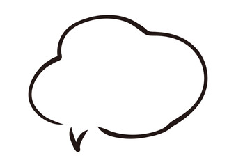 筆の手描き吹き出し