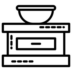 bowl on the table icon