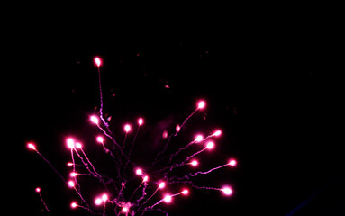 defocused abstract background of fireworks