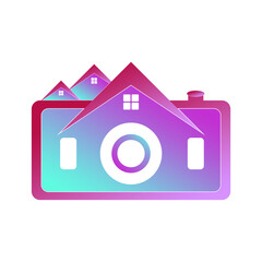 beautiful and beautiful creative home logo on a clean white background