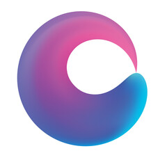 Trendy element Fluid Modern Gradient element design, transparent shape element 