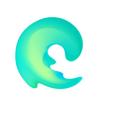 Trendy element Fluid Modern Gradient element design, transparent shape element 