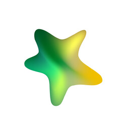 Trendy element Fluid Modern Gradient element design, transparent shape element 