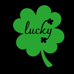 joyful  lucky happy symbol of ireland for st patrick's day in spring