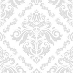 Orient vector classic pattern. Seamless abstract background with light vintage elements. Orient pattern. Ornament for wallpapers and packaging