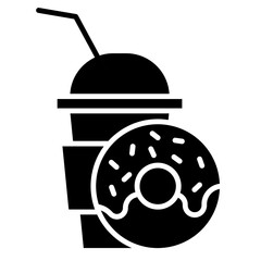drink and donut icon