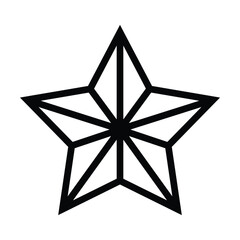 star icon, sky vector, bookmark illustration