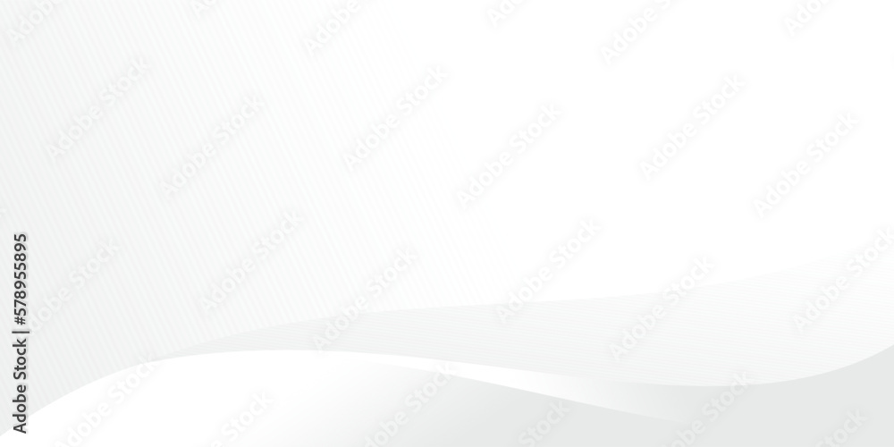 Poster abstract white and light gray wave modern soft luxury texture with smooth and clean vector subtle ba