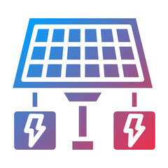 Vector Design Solar Power Icon Style