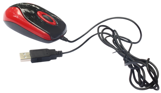 Close up of computer mouse