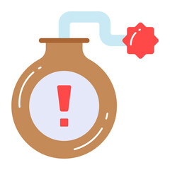 Security threat vector design isolated on white background, premium icon