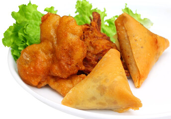 Samosa with mushroom snack