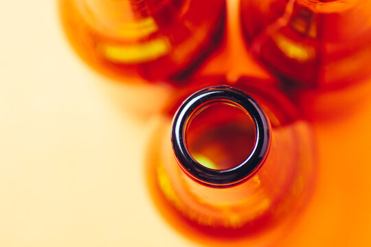 brown glass bottles for advertising still lifes