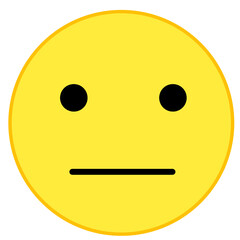 Fototapeta premium Emoji yellow, emoticon yellow, cartoon yellow face