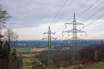 Stromtrasse bei Karlsruhe