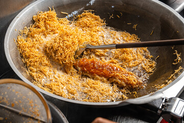 Making Proses Dried potato or potato mustofa (indonesian : Kering Kentang Potato Balado) is the term for dry match-shaped potatoes stir-fried with Indonesian spices.