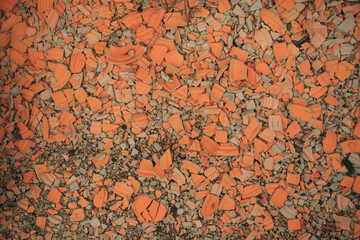 Broken Pieces Of Clays From Clay Shooting