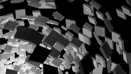 abstract 3d background with squares