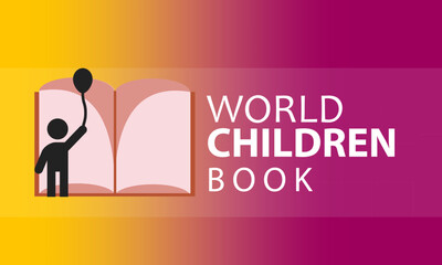 International Children's Book Day. April 2. Holiday concept. Template for background, banner, card, poster
