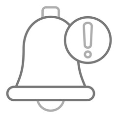 Notification Greyscale Line Icon