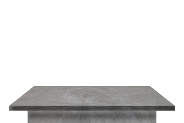 Empty gray concrete table top on square shape for put object or montage product and decor on home,