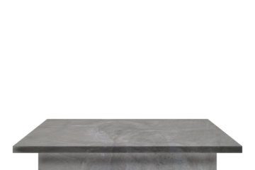 Empty gray concrete table top on square shape for put object or montage product and decor on home,