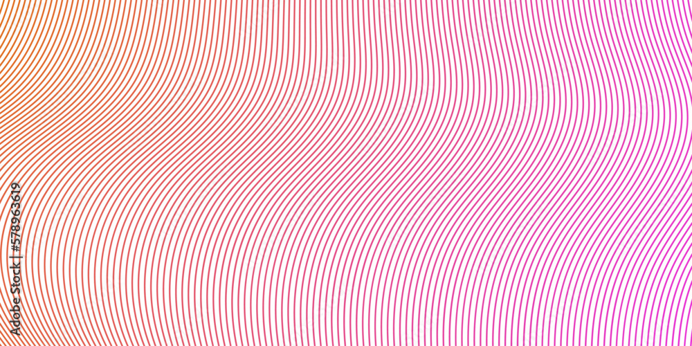 Poster abstract background with wavy texture. wave stripe and lines pattern on orange and pink colors. mini