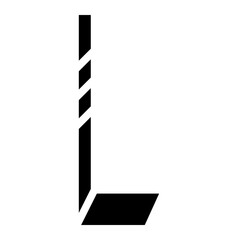 hockey stick glyph 
