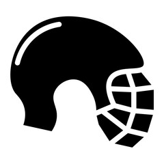 hockey helmet glyph 