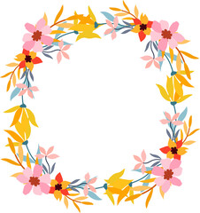 Flower Frame Illustration