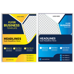 Corporate business flyer design template