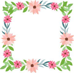 Flower Frame Illustration