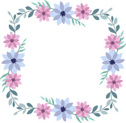 Flower Frame Illustration