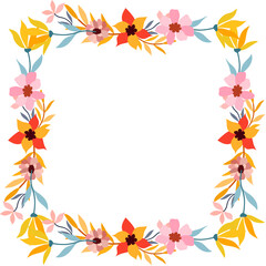 Flower Frame Illustration