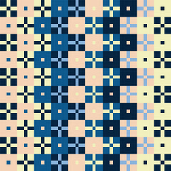 Icelandic style line art vector seamless pattern