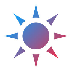Vector Design Sun Icon Style