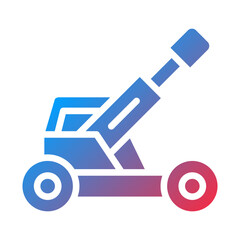 Vector Design Army Artillery Icon Style