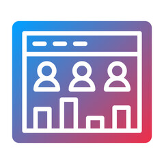 Vector Design Page Visitors Icon Style