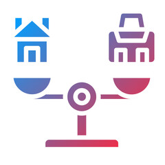 Vector Design Balance Work Icon Style