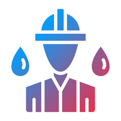 Vector Design Oil Worker Icon Style