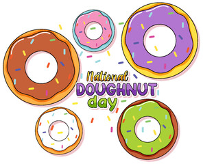 Happy doughnut day in June logo