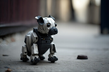 Fototapeta premium Robot dog, generative ai