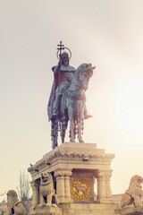 Statue of Saint Stephen in Budapest,Hungary.