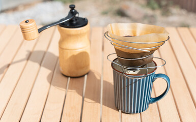 キャンプで飲むドリップコーヒー