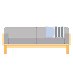 Modern sofa flat style